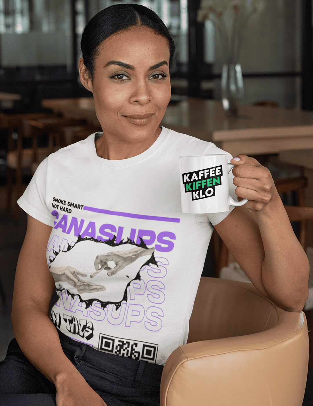 Canasups Tasse - "Kaffee, Kiffen, Klo"