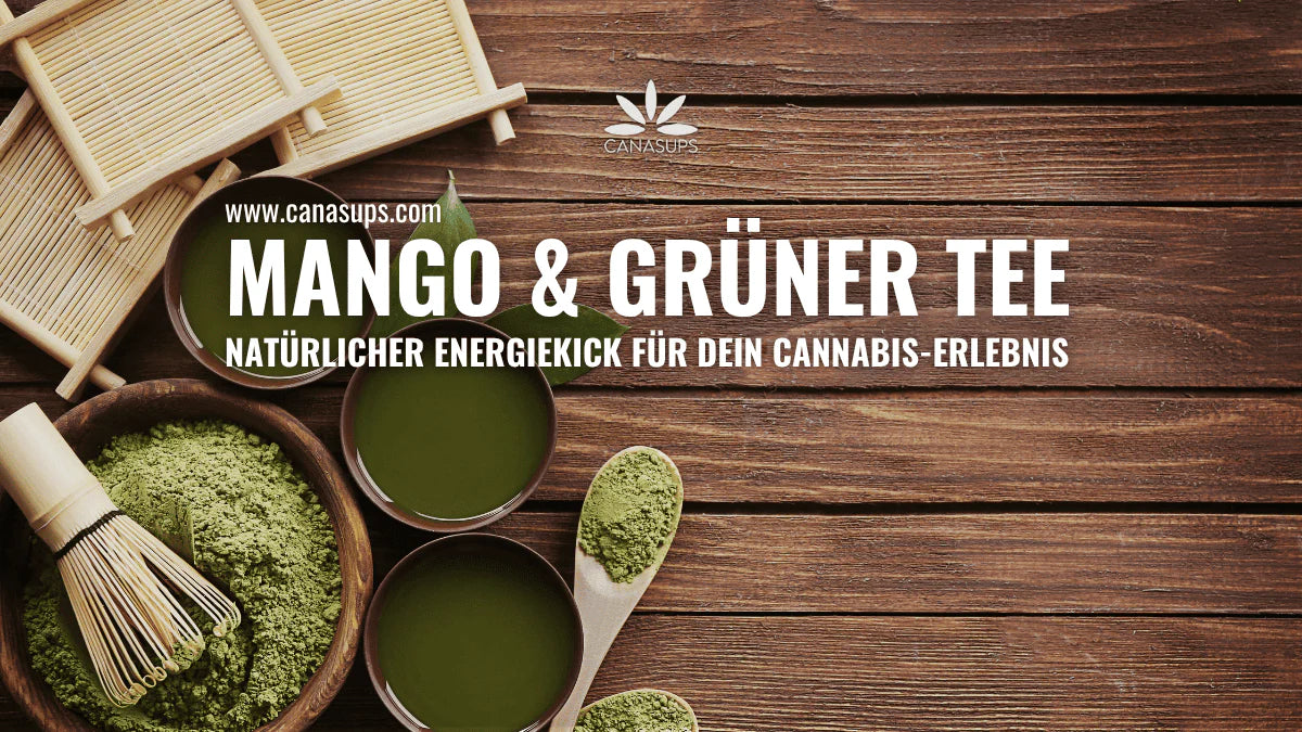 Canasups Mango & Grüntee Natürlicher Energiekick für dein Cannabis Erlebnis
