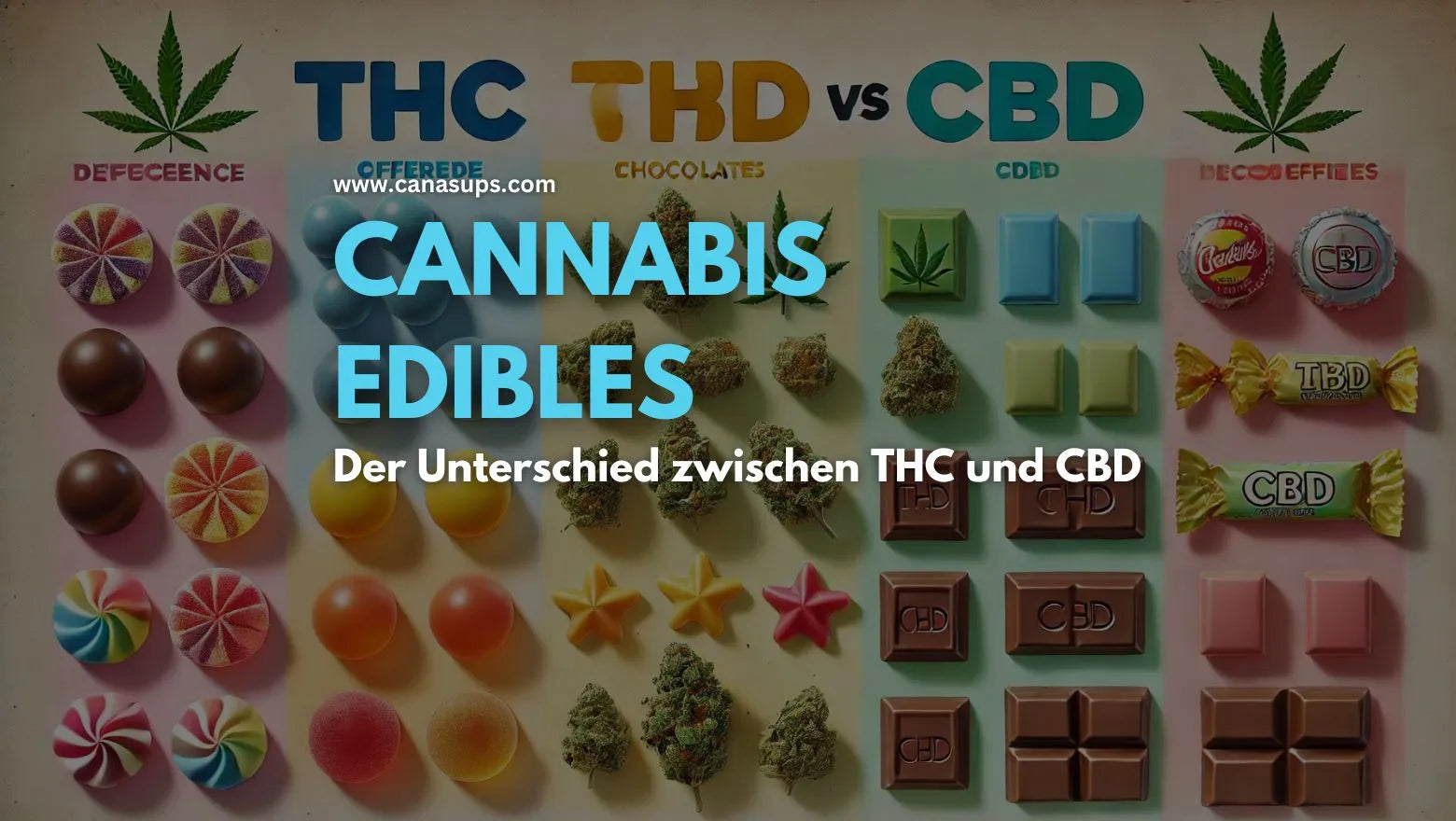 Cannabis Edibles und der Unterschied zwischen THC und CBD