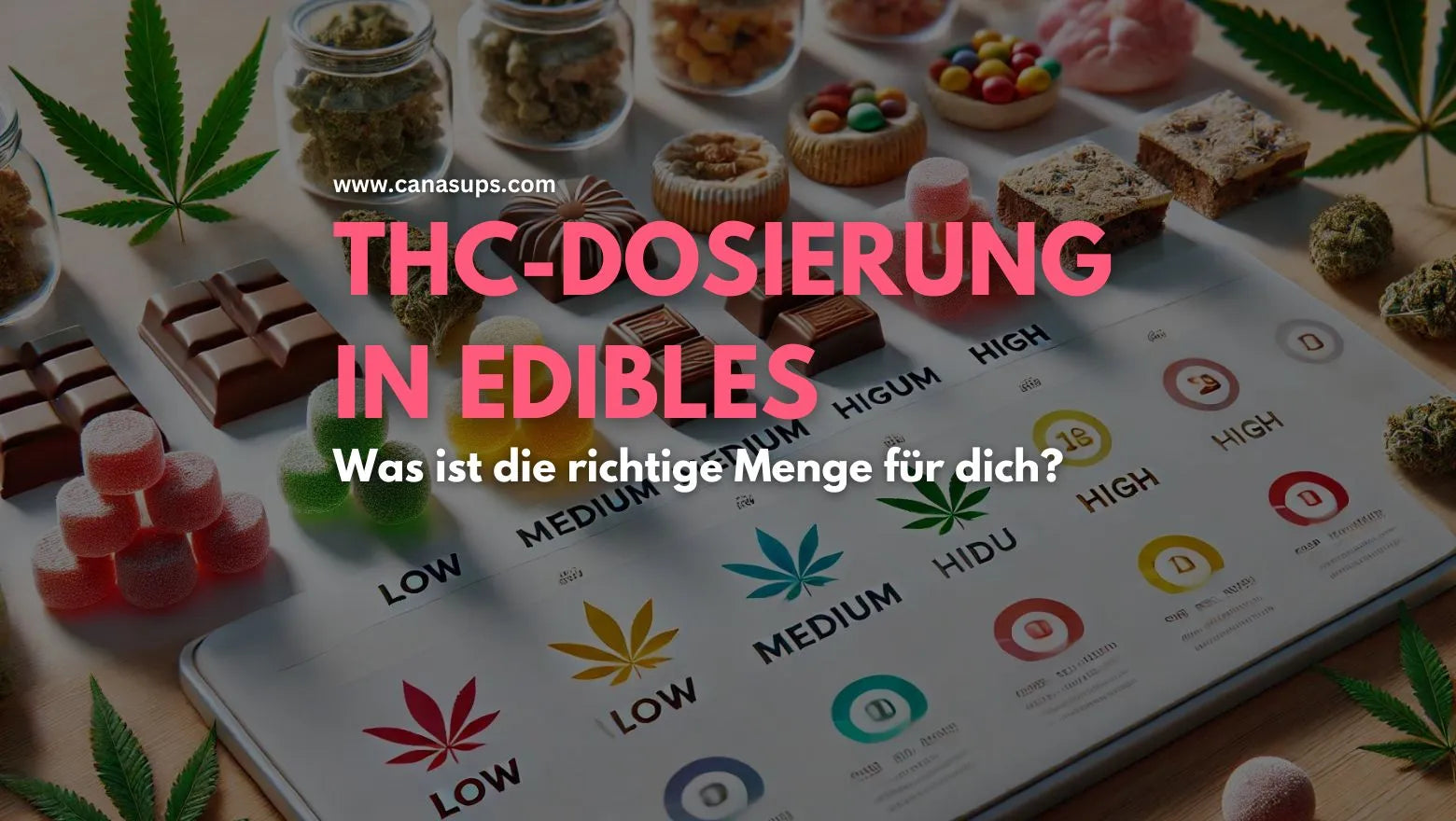 THC-Dosierung in Cannabis Edibles: Was ist die richtige Menge für dich?